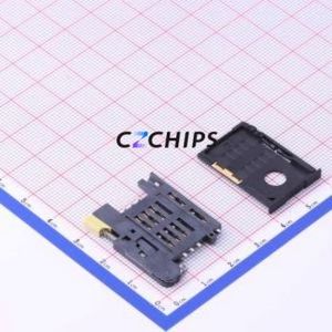 XKSIM-816-P6 SIM Card Connector SMD Connector Self-Return Type Nano SIM Card Card Holder 3.1mm - Product Image 1