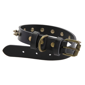 Collier pour chien en cuir clouté rétro, réglable, anti-morsure, pour petits et moyens chiens, chats, chiots, collier en cuir - Product Image 5