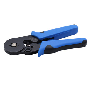 HSC8 Cold Press Terminal Crimping <b>Pliers</b> 6-4A European Style Tubular Terminal Block Industrial Grade Blue Handle - Product Image 4