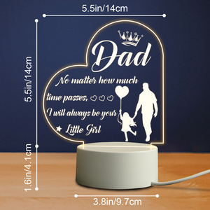 Día del <span class=keywords><strong>Padre</strong></span> <span class=keywords><strong>cumpleaños</strong></span> Regalos de Acción de Gracias para papá de hija hijo personalizado acrílico 3D LED luz de noche decoración de dormitorio - Product Image 2