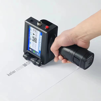 Impresora de Inyección de Tinta Portátil de 12.7mm, Máquina de Codificación de Fechas y Numeración, Código QR, 25 Idiomas, Alimentada por Batería, para Botellas de HDPE