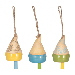 Campanelli a Vento in Ceramica a Forma di Gnomo, Decorazione da Giardino per Esterni, Ornamento Moderno per Piccoli Patio e Verande - Product Image 4