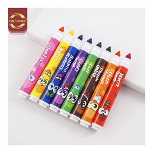 Xin Bowen 8 pièces Stylo marqueur <span class=keywords><strong>Crayon</strong></span> aquarelle Lavable Non toxique Parfumé <span class=keywords><strong>Pinceau</strong></span> artistique <span class=keywords><strong>pour</strong></span> enfants - Product Image 4