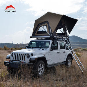 Wild Land Normandy Tente de toit de voiture manuelle en aluminium breveté de haute qualité Soft Shell - Product Image 4