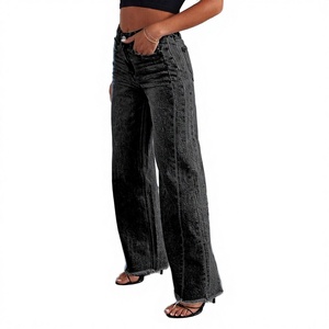 กางเกงยีนส์เดนิมทรงตรงแบบหลวมสไตล์ยุโรปและอเมริกา ตัดเย็บด้วยผ้าต่อข้าง ระบายอากาศได้ดี เหมาะสำหรับใส่ลำลองในฤดูร้อน สีซีดอ่อน สำหรับผู้หญิง - Product Image 3