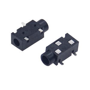 Conector de Audio PJ-320B de 3.5mm, Montaje SMT de 3 Pines con Carcasa de Plástico, Conector Hembra - Product Image 1