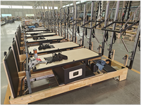 Réformateur Commercial Pilates Machine Demi-Tour Réformateur Pilates Studio Réformateur En Bois De Chêne Tour Pilates Machine avec Tour