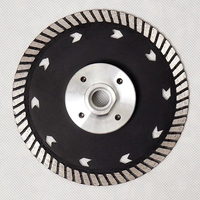Lame de scie diamantée industrielle OEM JDK Turbo 4-5 pouces pour granit, marbre, pierre d'ingénierie, coupe humide/sèche
