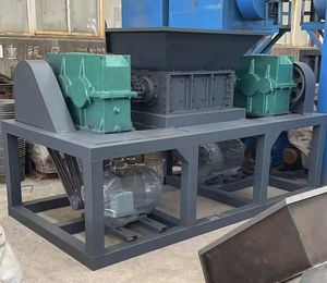 OCEAN portátil pequeño disco duro vidrio Cocopeat trituradora de doble rodillo neumático de coche máquina trituradora de chatarra de Metal - Product Image 4