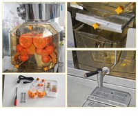 Automatische citruspers voor aanrechtblad, 40 sinaasappels/min, 370W, heavy-duty, voor café