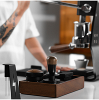Mhw-3bomber 30lb Pressoir à café à pression constante 53.35mm 58.5mm, tamper plat pour expresso, accessoire professionnel pour barista