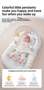 <span class=keywords><strong>Cuna</strong></span> Colecho <span class=keywords><strong>para</strong></span> Bebé de 0 a 18 Meses, Portátil, Transpirable, Malla 3D, Relleno de Algodón PP y Felpa, Cojín Suave Antibacteriano - Product Image 5