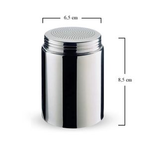 Cocoa <span class=keywords><strong>Shaker</strong></span> 100 G 18 10 Herramienta para postres con tapa de seguridad de acero inoxidable - Product Image 2