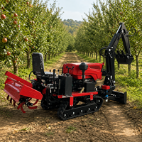 Cultivador Agrícola Compacto con Rotocultivador para Labranza, Deshierbe, Zanjado y Siembra
