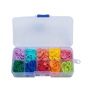 120 Pezzi Marcapunti <span class=keywords><strong>Colorati</strong></span> in Plastica per Lavoro a Maglia e Uncinetto con Custodia per Lavori di Cucito - Product Image 1