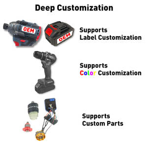 Ensemble d'Outils Électriques Industriels Sans Fil 2 en 1 avec 2 Batteries, Pratique pour Chantier, Incluant Perceuse Électrique et Meuleuse d'Angle - Product Image 5