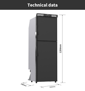 Congelador Refrigerador para Autocaravana ARANA, Ahorro de Espacio, Tamaño Pequeño, 12/24V, 135L, Puertas Reversibles, ABS, -5C -18C, 0.55KWh/24H - Product Image 2