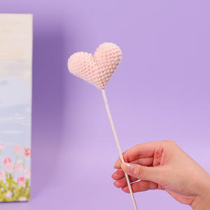 Fait à la main Art Craft amour coeur amour Crochet fleur pour fille garçon ami saint valentin cadeau Thanksgiving nouvel an dos école - Product Image 3