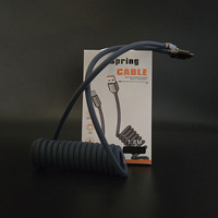 Cables Flexibles de Aleación de Zinc de Alta Flexibilidad con Tacto Suave de Silicona Líquida, USB a de 8 Pines para IOS