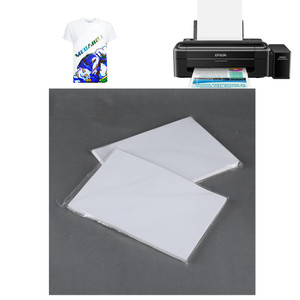 Papier transfert thermique A4 pour t-shirts blancs et tissus légers, compatible <span class=keywords><strong>avec</strong></span> les copieurs laser couleur, film d'impression par transfert laminé, fabrication en usine - Product Image 4