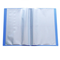 Carpeta de Presentación Wenshun A4 con Tapa Dura de PP, con 50 Bolsillos Transparentes, Impermeable, para Documentos de Oficina