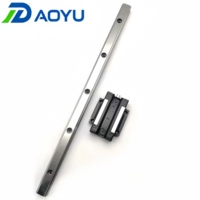 Bloque de Rodamiento Lineal Cuadrado HGR15 HGR20 de Fábrica, Acero S55C Tratado Térmicamente, Riel Deslizante CNC EGH15 EGH20, Longitud Personalizada