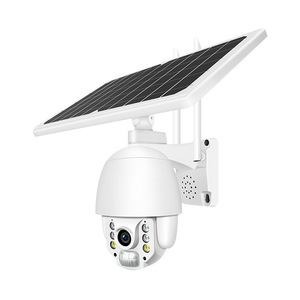 กล้องเฝ้าระวังพลังงานแสงอาทิตย์ 4G 1080P ไร้สายอินเตอร์เน็ตไร้สายกล้องรักษาความปลอดภัยกลางแจ้งแบบพาโนรามา HD พร้อมการตรวจจับความเคลื่อนไหว PIR - Product Image 1