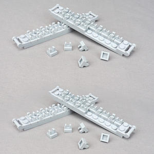 Bloques de Construcción con Ruedas y Púas, Escena de Bloques de Construcción, Modelo de Interceptación de Coches de Velocidad, Escena de Equipamiento, Juguete de Ensamblaje de Partículas Pequeñas - Product Image 4