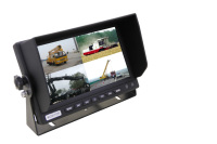 Grand carré CVBS AHD 7 pouces 10.1 pouces TFT LCD haute définition Double écran tactile voiture Quad moniteur