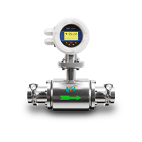 Débitmètre électromagnétique sanitaire à commande intelligente pour liquides alimentaires, boissons, OEM personnalisable, haute précision (+/-0,2%), IP68 KFBST