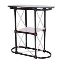 Présentoir portable pliable en aluminium, comptoir Pop-up, pour affichage publicitaire, Table de Promotion avec pliage