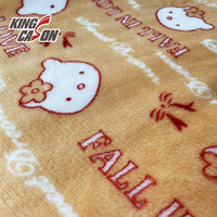 Kingcason 100% Polyester, flanelle imprimée recto-verso du marché équatorien et colombien pour vêtements d'enfants, pyjamas, oreillers, textiles de maison