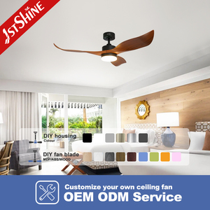 1stshine LED quạt trần Fancy ABS Blades trang trí nhà 6 tốc độ điều khiển từ xa thông minh quạt trần đèn LED - Product Image 4