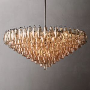 Lustre moderne en marbre et albâtre à <span class=keywords><strong>deux</strong></span> niveaux, style nordique américain, avec éclairage LED circulaire en marbre et albâtre, design espagnol - Product Image 3