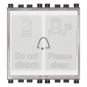 ป้ายปุ่มกดประตูโรงแรม 2 ไฟ 230V ห้ามรบกวน กรุณาทำความสะอาด - Product Image 1