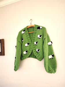 WK01 <span class=keywords><strong>Cardigan</strong></span> in maglia di pecora invernale Casual per maglione oversize <span class=keywords><strong>verde</strong></span> Unisex con decorazione con bottone regalo da <span class=keywords><strong>donna</strong></span> - Product Image 6