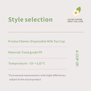 Vasos de Plástico PP Desechables Transparentes con Logotipo Personalizado y Tapas para Té con Leche, Café, Jugo, 500 ml, 700 ml, Vasos de Plástico Reutilizables al por Mayor - Product Image 6