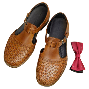 Sandales décontractées pour hommes, sandales en cuir respirantes de haute qualité, légères et élégantes, pantoufles en cuir véritable - Product Image 3