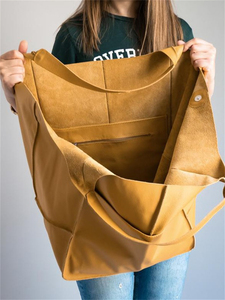 Sacs à main en cuir souple Euro America pour femmes, sac à bandoulière de grande taille pour femmes - Product Image 6