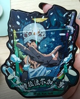 Aimant d'anniversaire dessiné à la main style anime, en PVC, impression couleur, boîte cadeau, cartes de jeu de table pour la famille