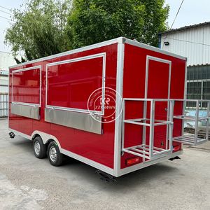 Remolque de Comida Móvil de Acero Inoxidable 2025, Camión de Comida, Carrito de Comida para Barbacoa con Equipamiento de Cocina Completo, Camioneta de Donuts - Product Image 5