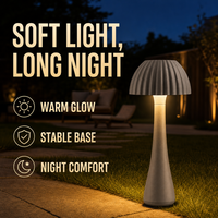 Lampe de jardin CE RoHS Straw Hat 110lm/W avec boîtier en aluminium, design optique grand angle Straw Hat pour mariages et fêtes en extérieur