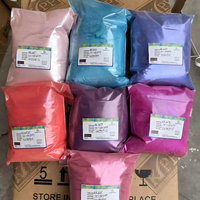 Poudre de Mica Chatoyante Naturelle Colorée Métallique Nacrée En Gros pour Artisanat en Résine