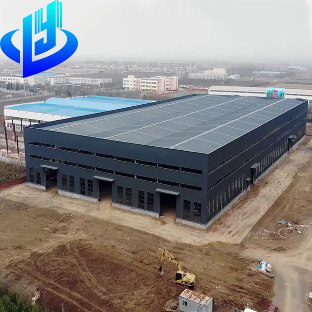 Modern Industrial Prefabricated Large Span Steel Structure Workshop Factory Building with Professional Design Service