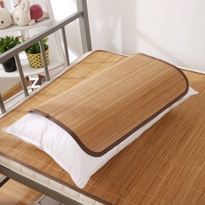 Taie d'oreiller en fibre de bambou, tapis rafraîchissant rectangulaire pour usage domestique, couleur unie blanche, matériau en soie glacée, qualité supérieure - Product Image 1