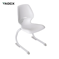 Chaise empilable, chaises en plastique empilables pour l'école, vente en gros, chaise ergonomique pour étudiants, bureau et chaise d'école monobloc KY010018