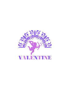 T-Shirt Unisex di San Valentino con Motivo Cupido, Design Bianco e Viola, Morbida e Traspirante, Collo Tondo, Manica Corta, Abbigliamento Casual per San Valentino - Product Image 1