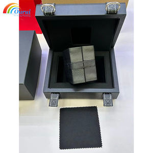 High-Quality <b>Black</b> <b>Watch</b> Presentation Box with Custom Logo, Elegant Luxury Heritage Designer <b>Watch</b> Display Case - Product Image 2