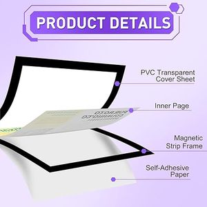 Cadre mural LED fin en acrylique pour affiches et photos, <span class=keywords><strong>support</strong></span> magnétique personnalisé pour affichage lumineux, format A3 - Product Image 6