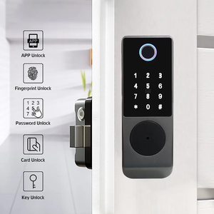 नई डिजाइन निविड़ अंधकार डबल पक्षीय फिंगरप्रिंट TTLOCK एप्लिकेशन वाईफाई बुद्धिमान स्मार्ट डिजिटल आउटडोर रिम दरवाज़ा बंद - Product Image 4